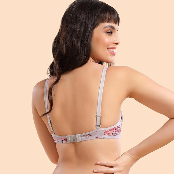 Enamor F023 Perfect Plunge T-Shirt Bra – Padded, Wirefree, Medium Coverage